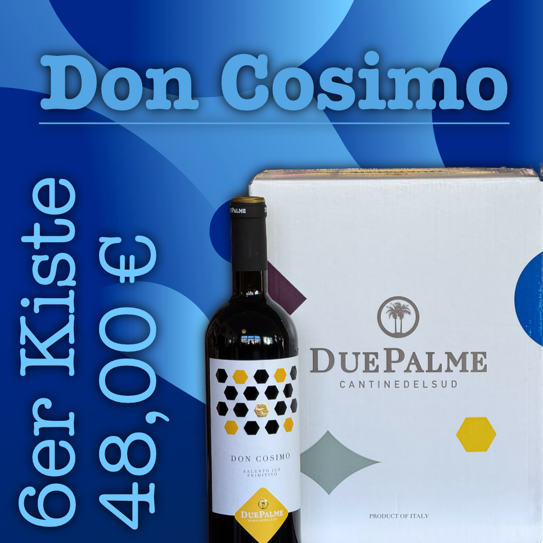 6er Kiste - "Don Cosimo" Primitivo Rosso Salento IGP 2022, Cantine Due Palme